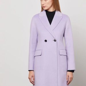 BCBG PHOEBE DOUBLE-FACED WOOL COAT